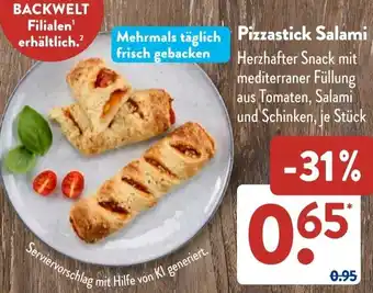 Aldi Süd Pizzastick Salami Angebot