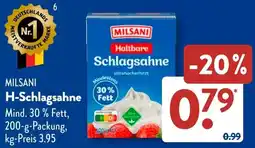 Aldi Süd MILSANI H-Schlagsahne Angebot