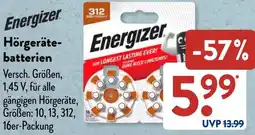 Aldi Süd Energizer Hörgerätebatterien Angebot