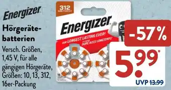 Aldi Süd Energizer Hörgerätebatterien Angebot