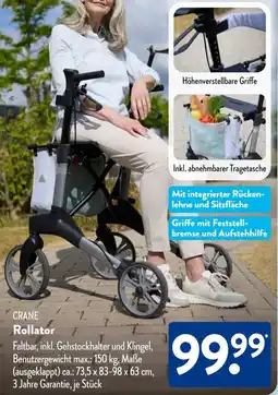 Aldi Süd CRANE Rollator Angebot
