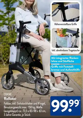 Aldi Süd CRANE Rollator Angebot