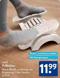 Aldi Süd CRANE Fuẞtrainer Angebot