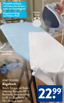 Aldi Süd HOME CREATION Bügeltisch Angebot