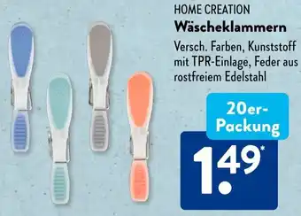 Aldi Süd HOME CREATION Wäscheklammern Angebot