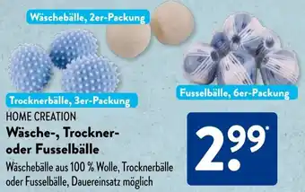 Aldi Süd HOME CREATION Wäsche-, Trockner- oder Fusselbälle Angebot