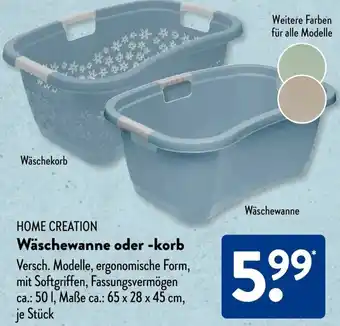 Aldi Süd HOME CREATION Wäschewanne oder -korb Angebot
