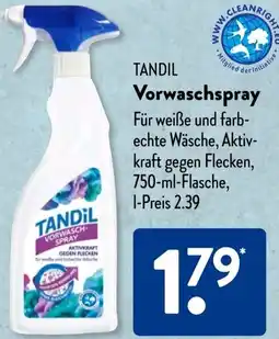 Aldi Süd TANDIL Vorwaschspray Angebot