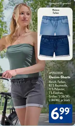 Aldi Süd UP2FASHION Denim-Shorts Angebot