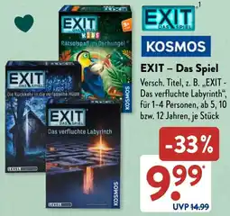 Aldi Süd KOSMOS EXIT - Das Spiel Angebot