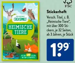 Aldi Süd Stickerheft Angebot