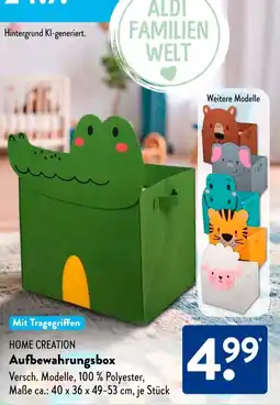 Aldi Süd HOME CREATION Aufbewahrungsbox Angebot