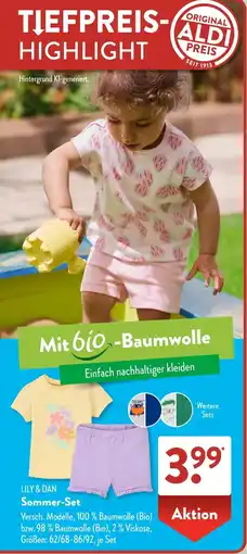 Aldi Süd LILY & DAN Sommer-Set Angebot