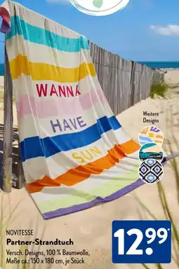 Aldi Süd NOVITESSE Partner-Strandtuch Angebot
