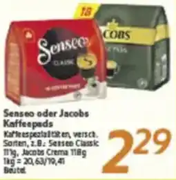 inkoop Senseo oder Jacobs Kaffeepads Angebot