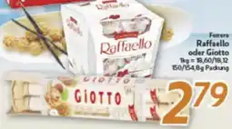 inkoop Ferrero Raffaello oder Giotto Angebot