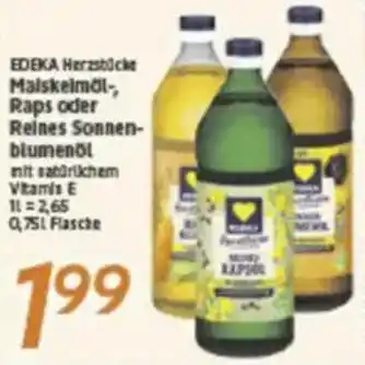 inkoop EDEKA Herzstücke Maiskeimol, Raps oder Reines Sonnenblumenol Angebot