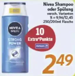 inkoop Nivea Shampoo oder Spülung Angebot
