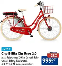 Aldi Süd FISCHER City-E-Bike Cita Retro 2.0 Angebot