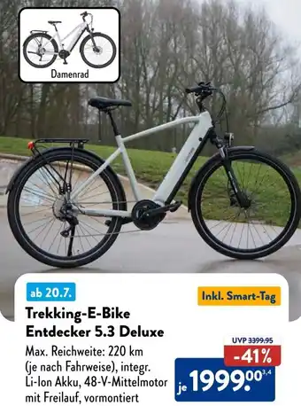 Aldi Süd Trekking-E-Bike Entdecker 5.3 Deluxe Angebot