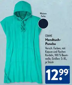 Aldi Süd CRANE Handtuch Poncho Angebot