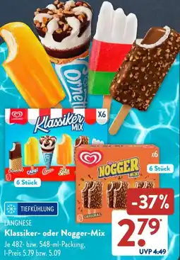 Aldi Süd LANGNESE Klassiker- oder Nogger-Mix Angebot