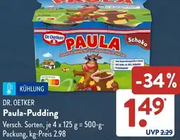 Aldi Süd DR. OETKER Paula-Pudding Angebot