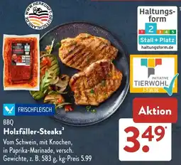 Aldi Süd BBQ Holzfäller-Steaks Angebot