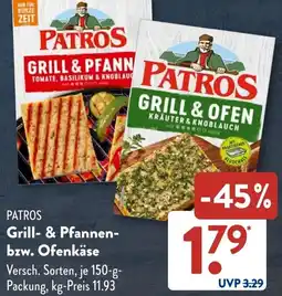 Aldi Süd PATROS Grill- & Pfannen- bzw. Ofenkäse Angebot