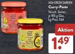 Aldi Süd ASIA GREEN GARDEN Curry-Paste Angebot