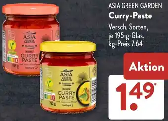 Aldi Süd ASIA GREEN GARDEN Curry-Paste Angebot