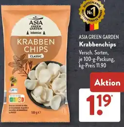 Aldi Süd ASIA GREEN GARDEN Krabbenchips Angebot