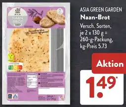 Aldi Süd ASIA GREEN GARDEN Naan-Brot Angebot