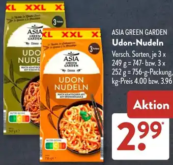 Aldi Süd ASIA GREEN GARDEN Udon-Nudeln Angebot