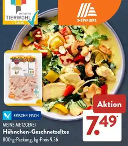 Aldi Süd MEINE METZGEREI Hähnchen-Geschnetzeltes Angebot