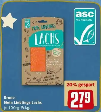 REWE Krone mein lieblings lachs Angebot