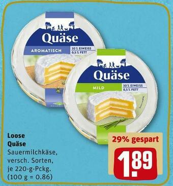 REWE Loose quäse Angebot