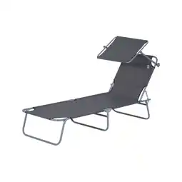 Netto Marken-Discount Outsunny Sonnenliege Metall, Polyester Angebot