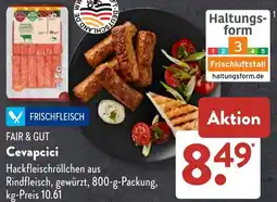 Aldi Süd FAIR & GUT Cevapcici Angebot