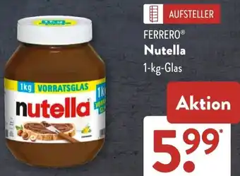 Aldi Süd FERRERO Nutella Angebot