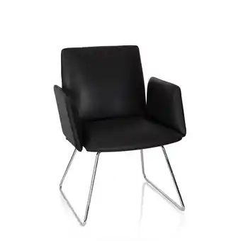 Netto Marken-Discount hjh OFFICE Polsterstuhl DESIGNIA V Kunstleder mit Armlehnen Angebot