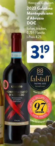 Aldi Süd 2023 Galadino Montepulciano d'Abruzzo DOC Angebot