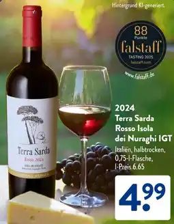 Aldi Süd 2024 Terra Sarda Rosso Isola dei Nuraghi IGT Angebot
