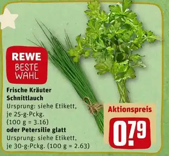 REWE Rewe beste wahl frische kräuter schnittlauch oder petersilie glatt Angebot