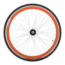 Netto Marken-Discount Galano Blade 700c Hinterrad Fixie Komplettrad mit FlipFlop Nabe und Reifen Fixie orange Angebot