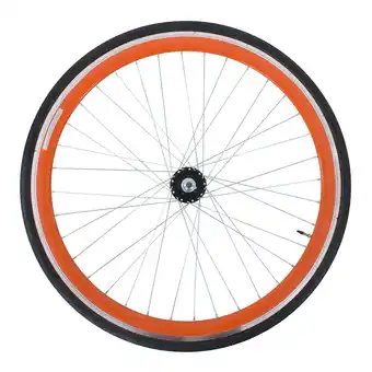 Netto Marken-Discount Galano Blade 700c Hinterrad Fixie Komplettrad mit FlipFlop Nabe und Reifen Fixie orange Angebot