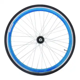 Netto Marken-Discount Galano Blade 700c Hinterrad Fixie Komplettrad mit FlipFlop Nabe und Reifen Fixie blau Angebot
