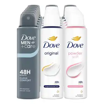 Netto Marken-Discount Dove Deospray sortiert - 150 ml, 18er Pack Angebot