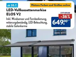 Aldi Süd LED-Vollkassettenmarkise ELOS V2 Angebot