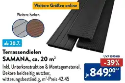 Aldi Süd Terrassendielen SAMANA, ca. 20 m² Angebot